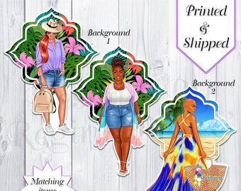 Summer Vibes Theme Bookmarks | Summer | Tropical | Custom Bookmarks | Book Accessories | Page Holders | Adult Bookmarks | Bookmarkers | Book