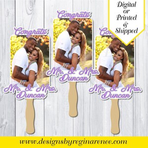 Congrats Wedding Hand Fans | Wedding | Engagement | Engagement Party | Wedding Fans | Custom Fans | Hand Fans| Congratulations | Printable