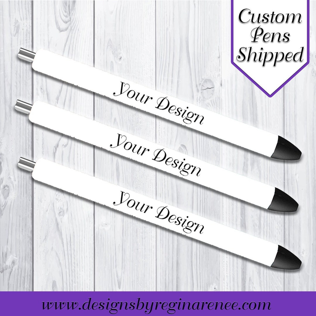 Custom Ink Gel Pens Custom Pens Pens Personalized Ink Etsy