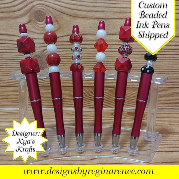 Lnfxkvva Kit De Stylos Perlés En Vrac, Stylo à Bille à Tige D