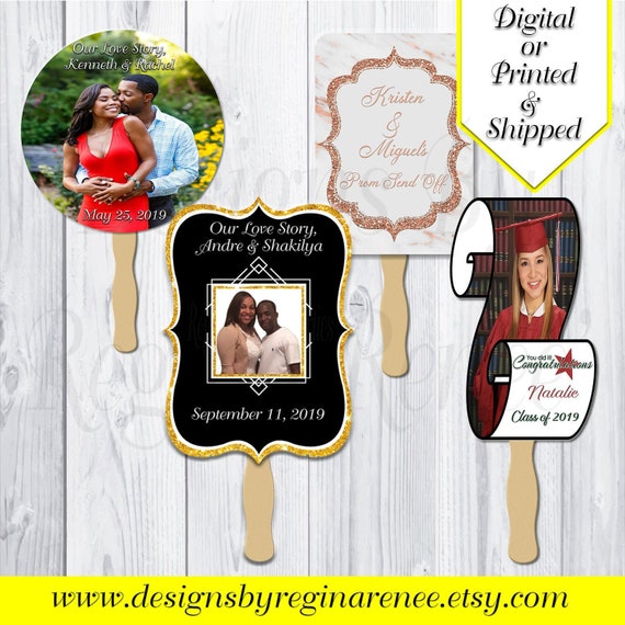 Hand Fans | Custom Fans | Personalized Fans | Wedding Fans | Graduation Fans | Promotional Items | Fan Favors | Party Favors | Printable Fan