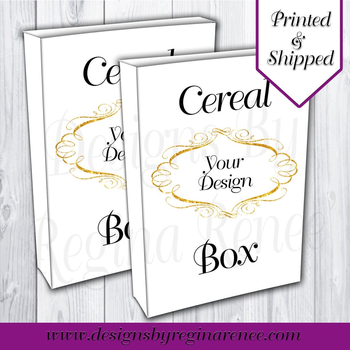 Custom Cereal Box Labels Cereal Box Labels Personalized Etsy