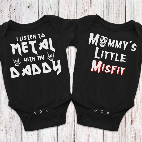 Punk / Goth / Alternative /Alt Black Baby bodysuit Bundle - Rabbit Skins