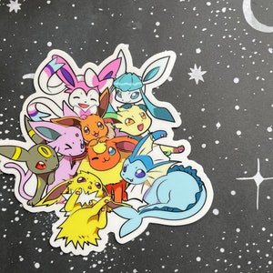 Popsicle Eeveelution Stickers – buttonsbykay