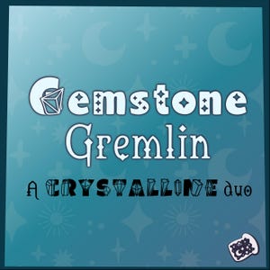 Font Duo | Gemstone Gremlin Font Duo | A Witchy Crystal font bundle