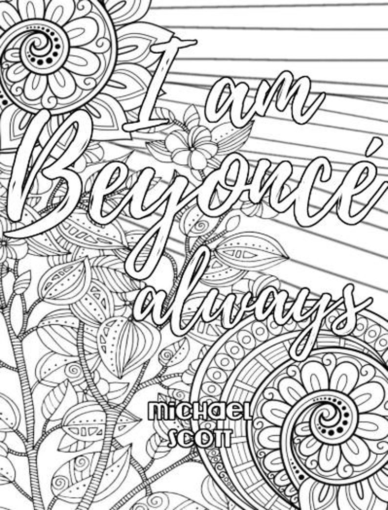 The Office Coloring Pack 8 pages PDF Digital Download Etsy