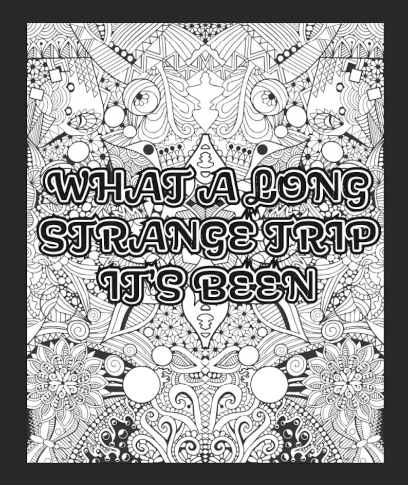 Grateful Dead Coloring Pages Digital Download 12 PDF Pages Etsy Hong Kong