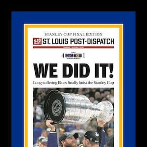St. Louis Blues 2019 STANLEY CUP CHAMPIONS 6-Player Commemorative Poster -  Trends Int'l.
