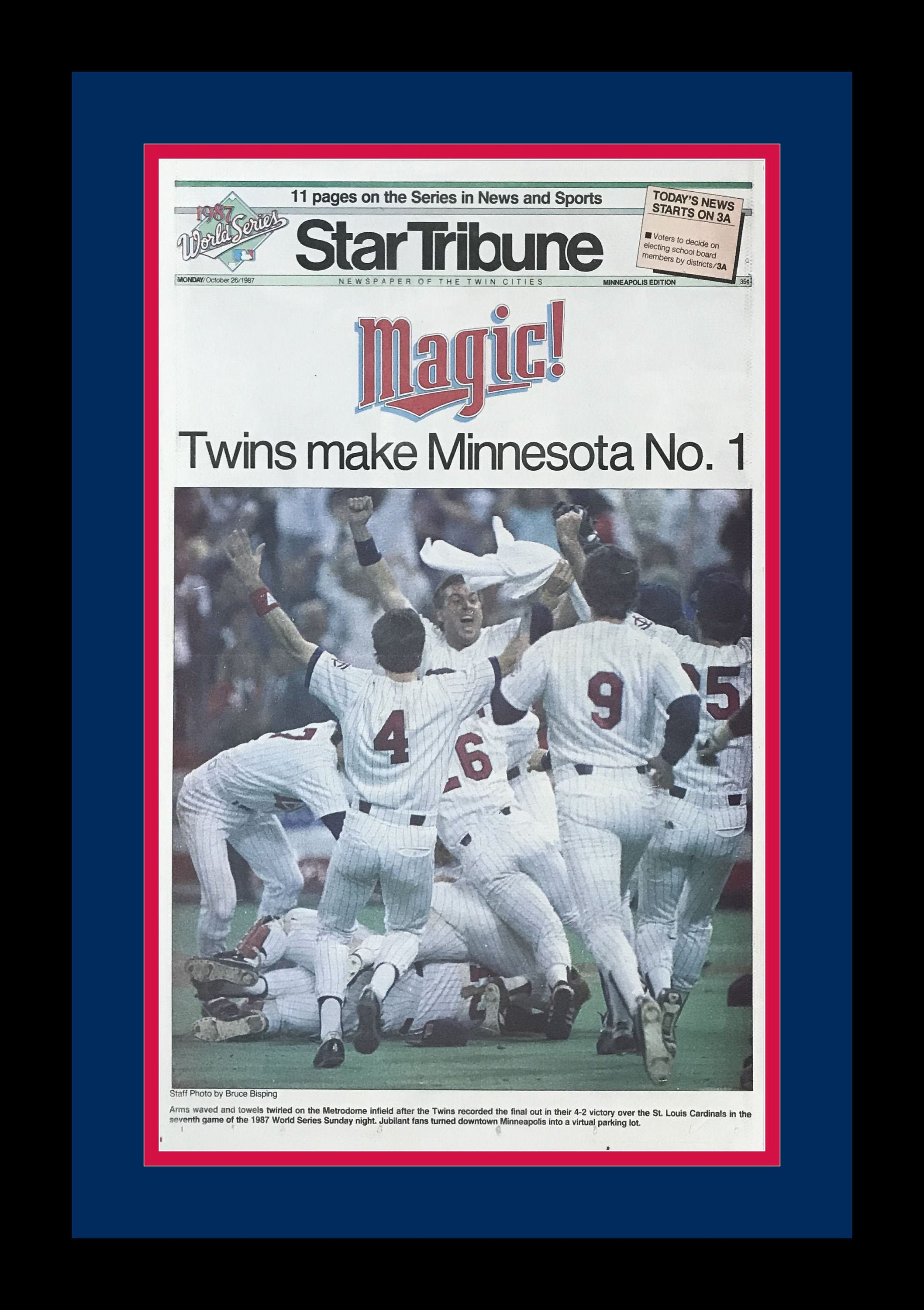 Minnesota Twins 1987 World Series Title Star Tribune 
