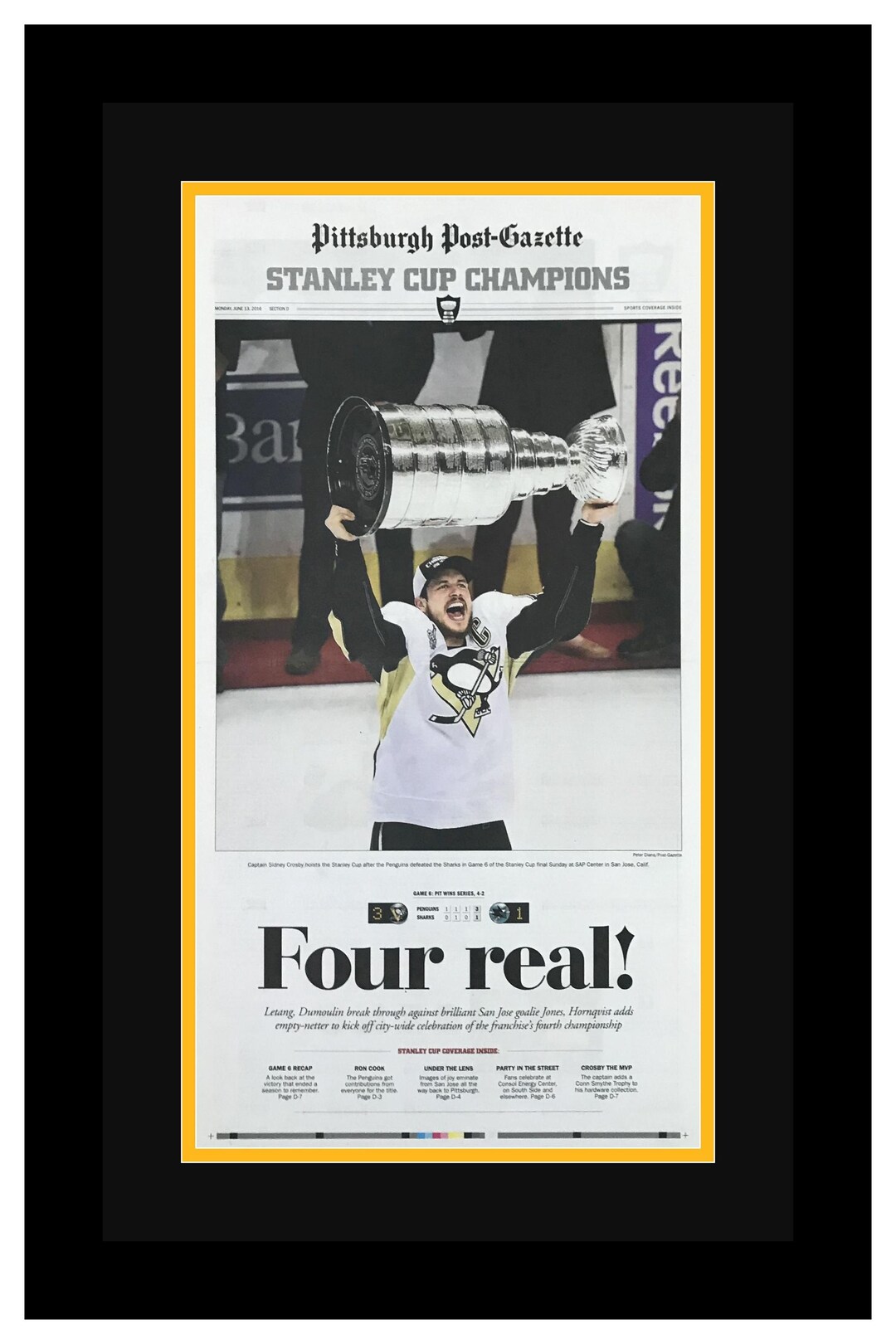 Pittsburgh Penguins - 2016 Stanley Cup Title - Pittsburgh Post