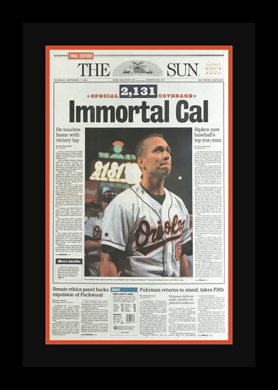 Baltimore Orioles / Cal Ripken 2131 Consecutive Games -  Finland