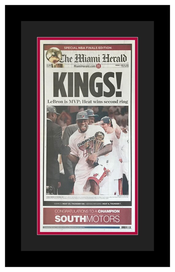 miami heat championship newspaper