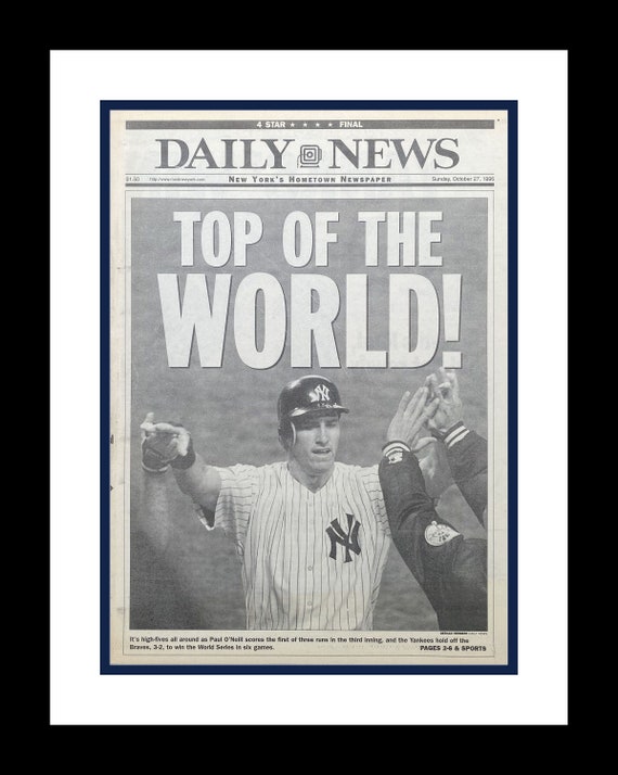 1996 NY Yankees World Series Framed Newspaper Cover Print -  Denmark