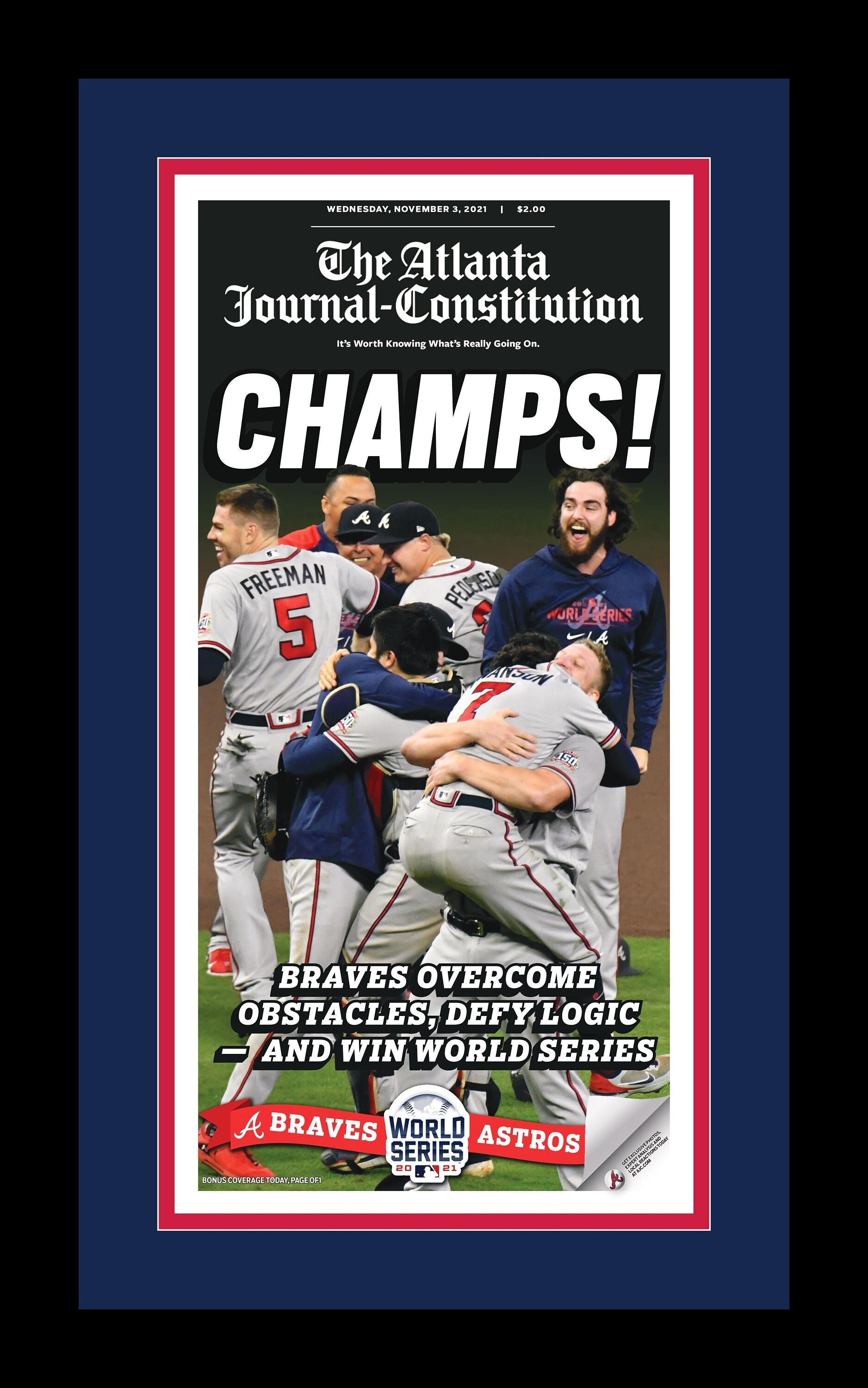 Atlanta Braves - 2021 World Series Title - Atlanta Journal Constituti…