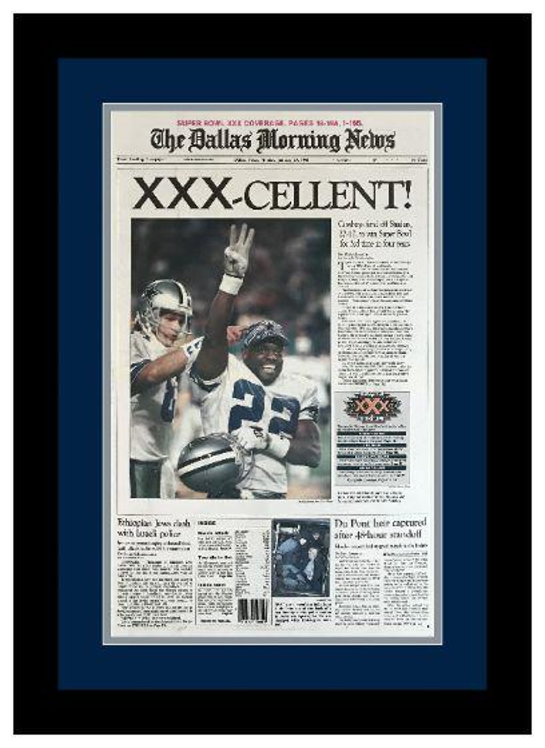 Dallas Cowboys - 1996 NFL Super Bowl Champions - Dallas Morning