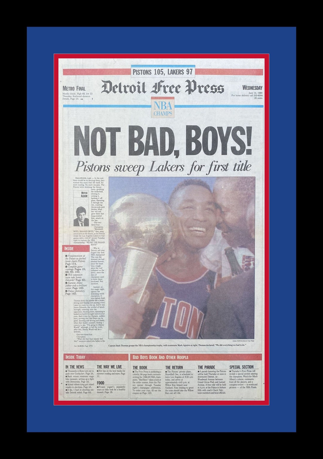 Detroit pistons outlet nba championships 1989