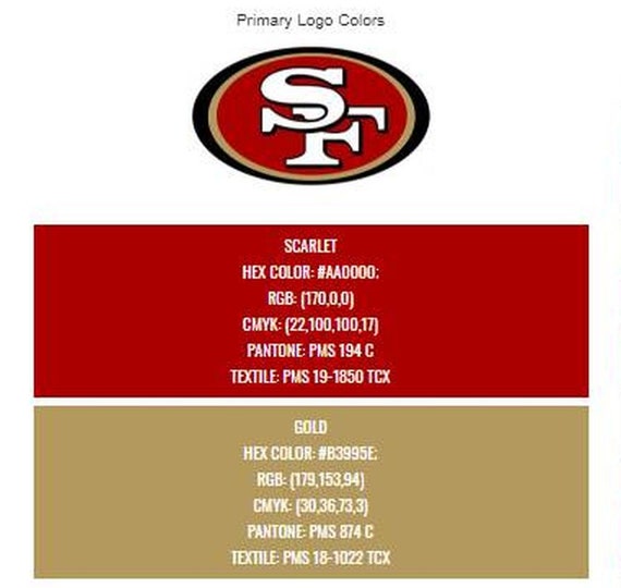 San Francisco Giants Color Codes Hex, RGB, and CMYK Team Color Codes