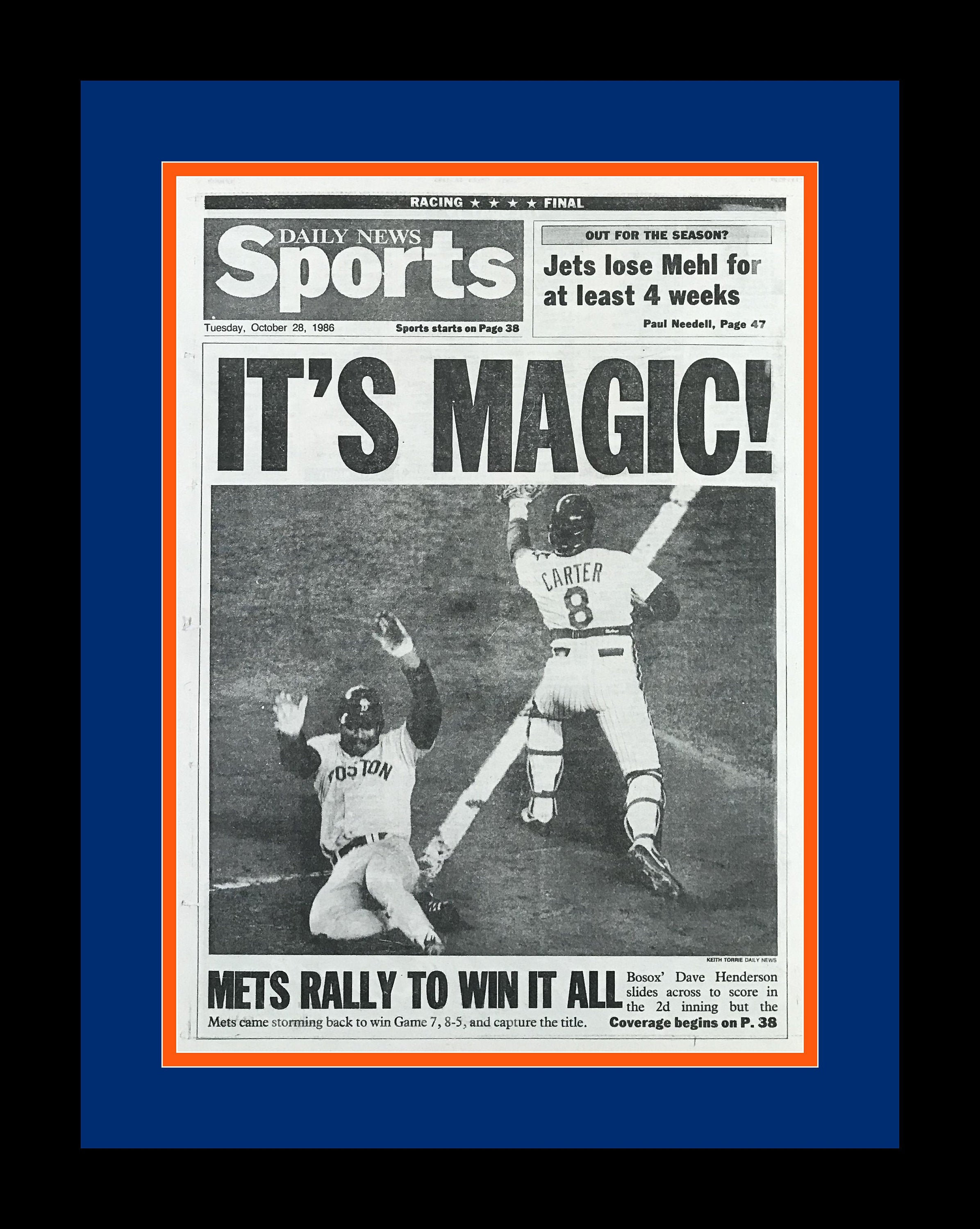 New York Mets 1986 MLB World Series Champions New York 