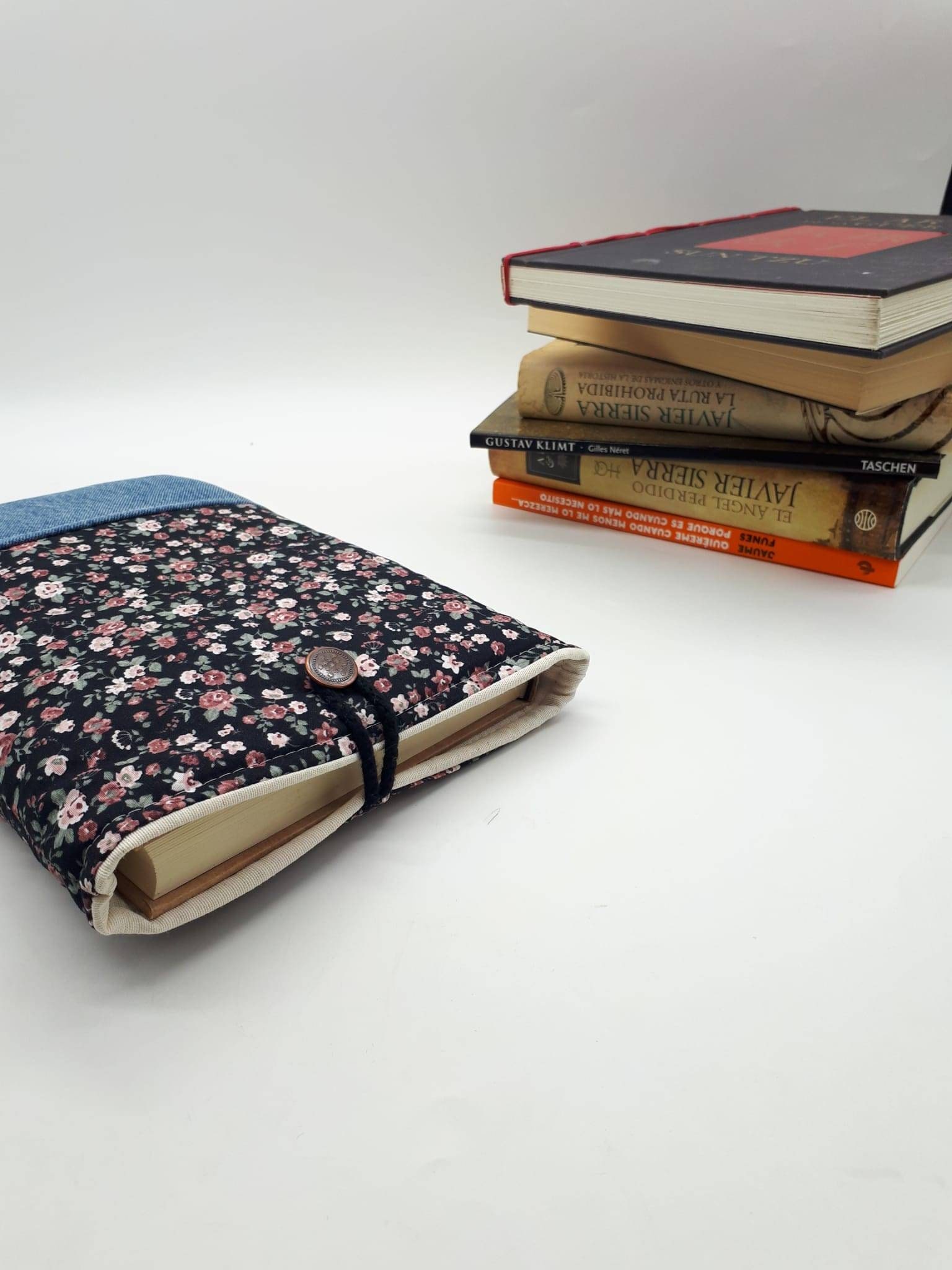 Book protector book case book cover flowers book sleeve Etsy