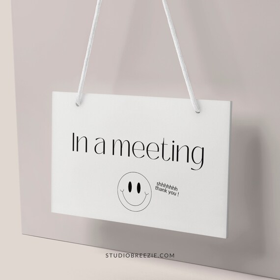 A4 Friendly Do Not Disturb Sign for Work From Home Office Door - Etsy