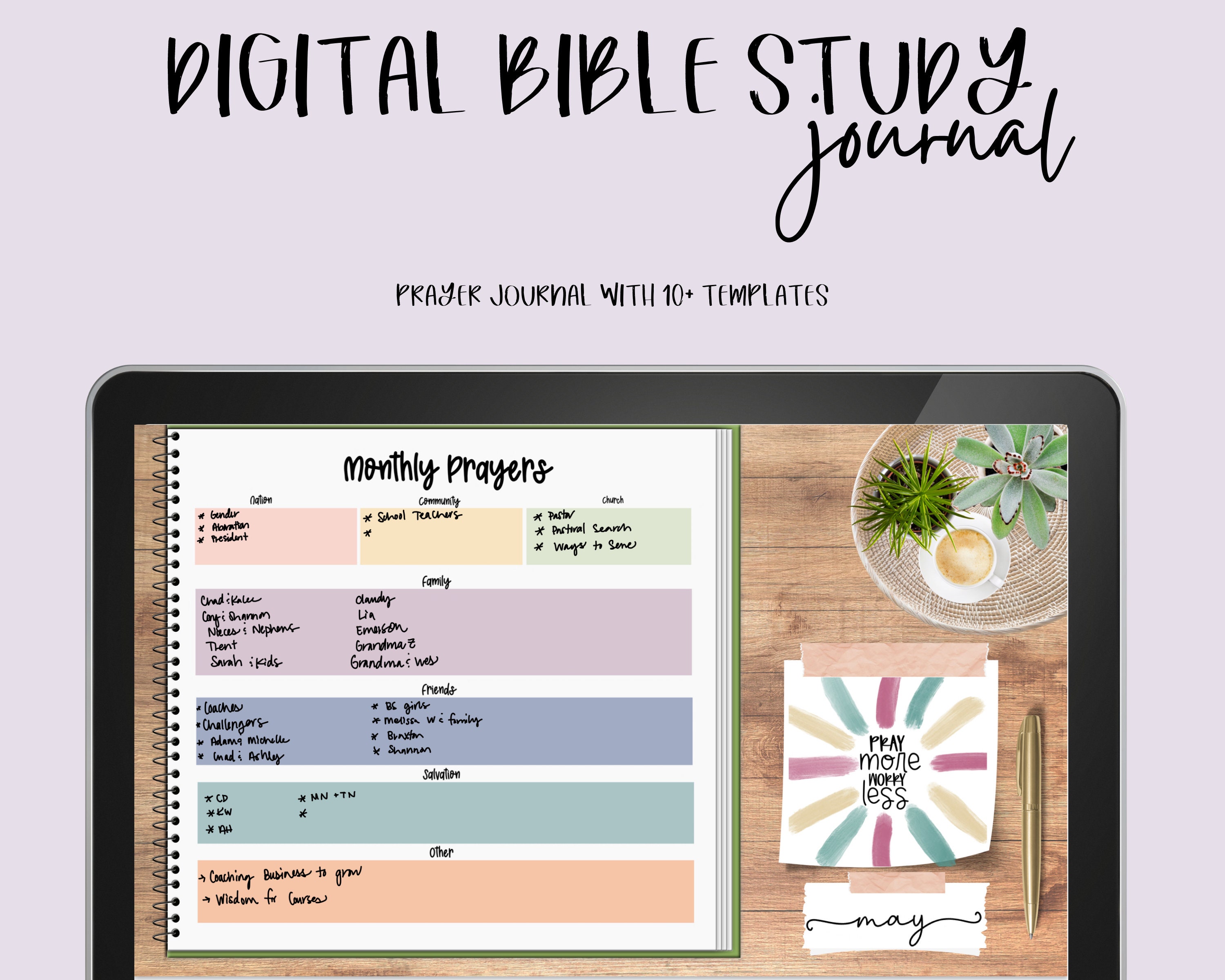 Digital Bible Study Journal Sticker Book - Etsy