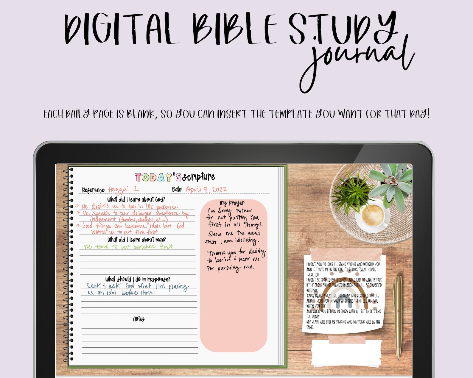 Digital Bible Study Journal Sticker Book - Etsy