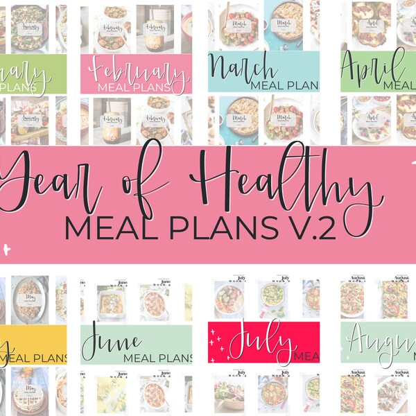 Rok zdrowych planów posiłków – 52 tygodniowe przepisy (do pobrania w wersji cyfrowej)