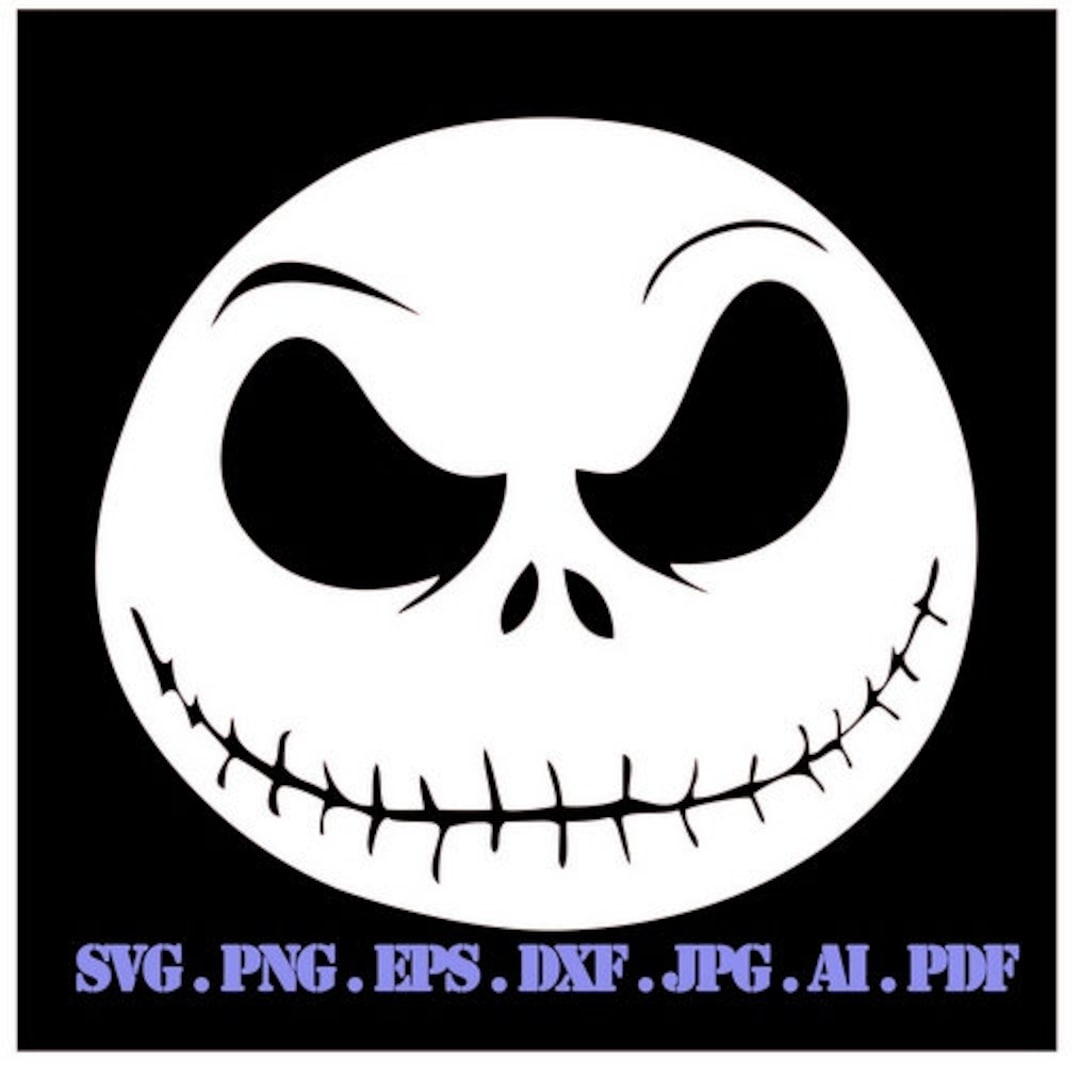 Jack Skellington Tim Burton Drawing Illustration Svg File for Etsy