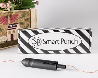 NEW Smart Punch Needle | Ergonomic Needle Punching Tool for Embroidery Floss, Pearl Cotton | Coaster Mug Rugs | Adult Craft
