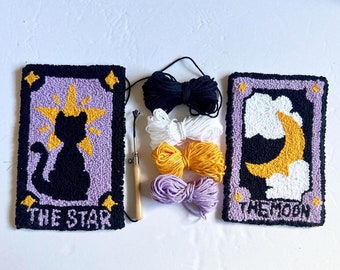 Halloween Mug Rug Punch needle kit easy for beginners