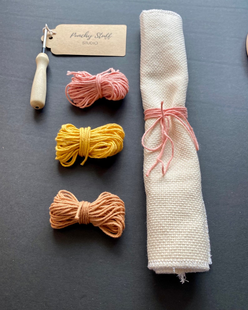 Punch Needle Beginner Kit Supplies Starter Set Rainbow DIY Etsy