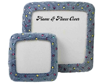 Punch Needle Frame With Gripper Strips | Premium Wood No slip punch needle frame & cover beginner punch needle supplies Rug Hooking Supplies