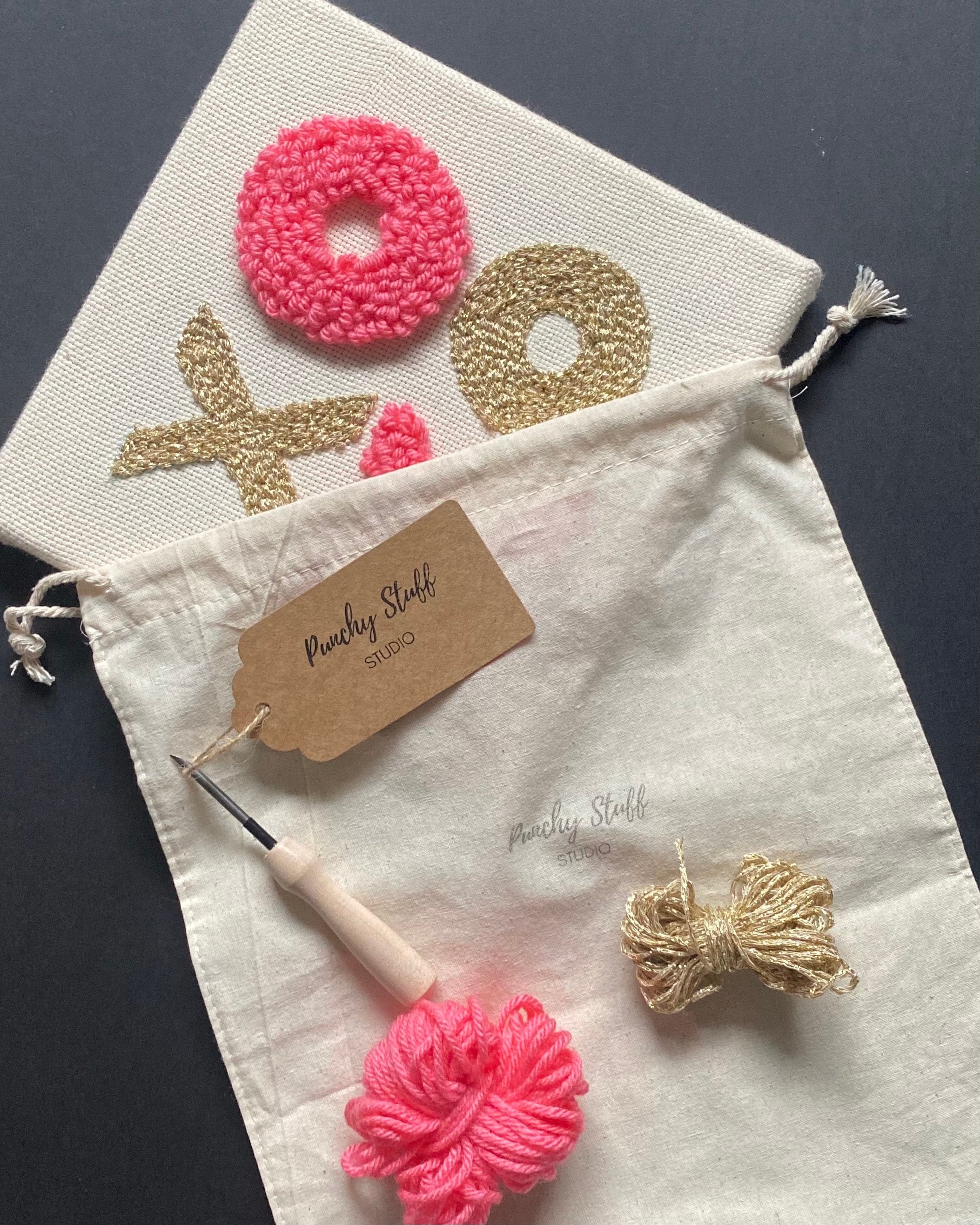 Punch Needle Embroidery Craft Kit XOXO