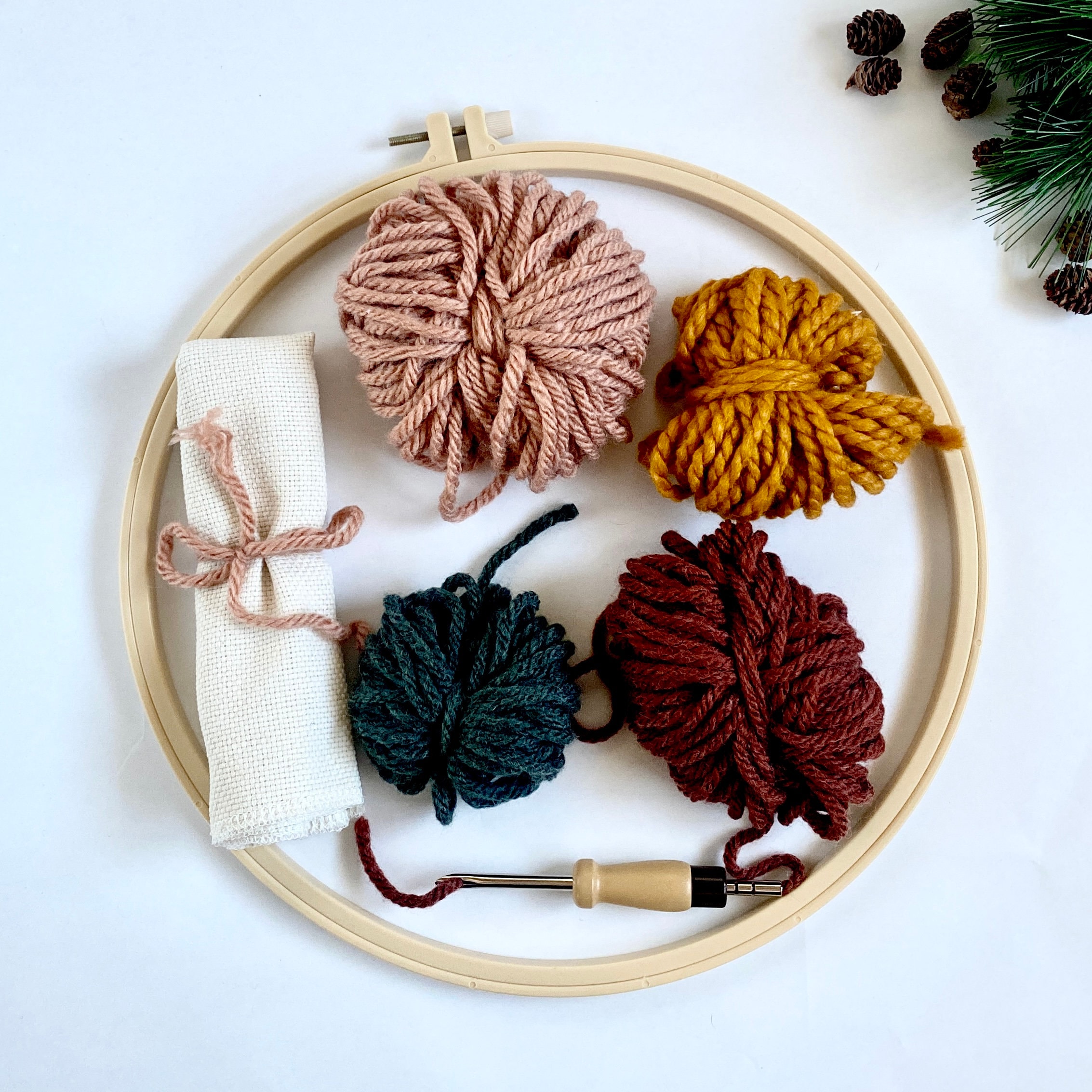 Mushroom Punch Needle Embroidery Kit for Beginners Easy Embroidery DIY  Needlework Wool Work Home Decor Custom