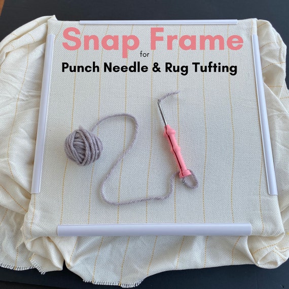 Snap Grip Frame Rug Tufting, Punch Needle, Cross Stitch | 17 x 17 inch Gripper