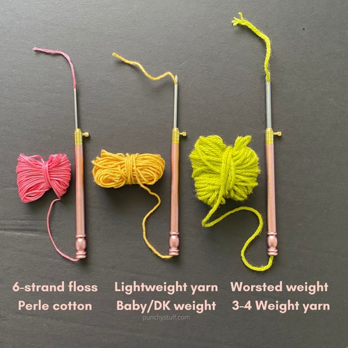 Embroidery Punch Needle Set 1 Adjustable Handle With Large Etsy