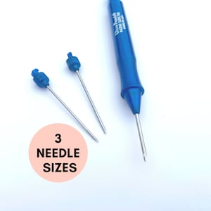 ULTRA PUNCH NEEDLE Embroidery Pen Set | 3 Needle Sizes | Mini Rug Coaster Tufting