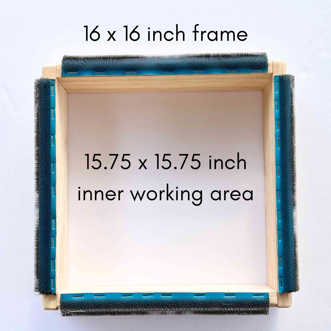 Needling Frame Punch Needle Frame With Gripper Strips, Premium Wood No Slip Punch ...