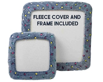 Punch Needle Frame With Gripper Strips, Premium Wood No slip punch needle frame, beginner punch needle supplies