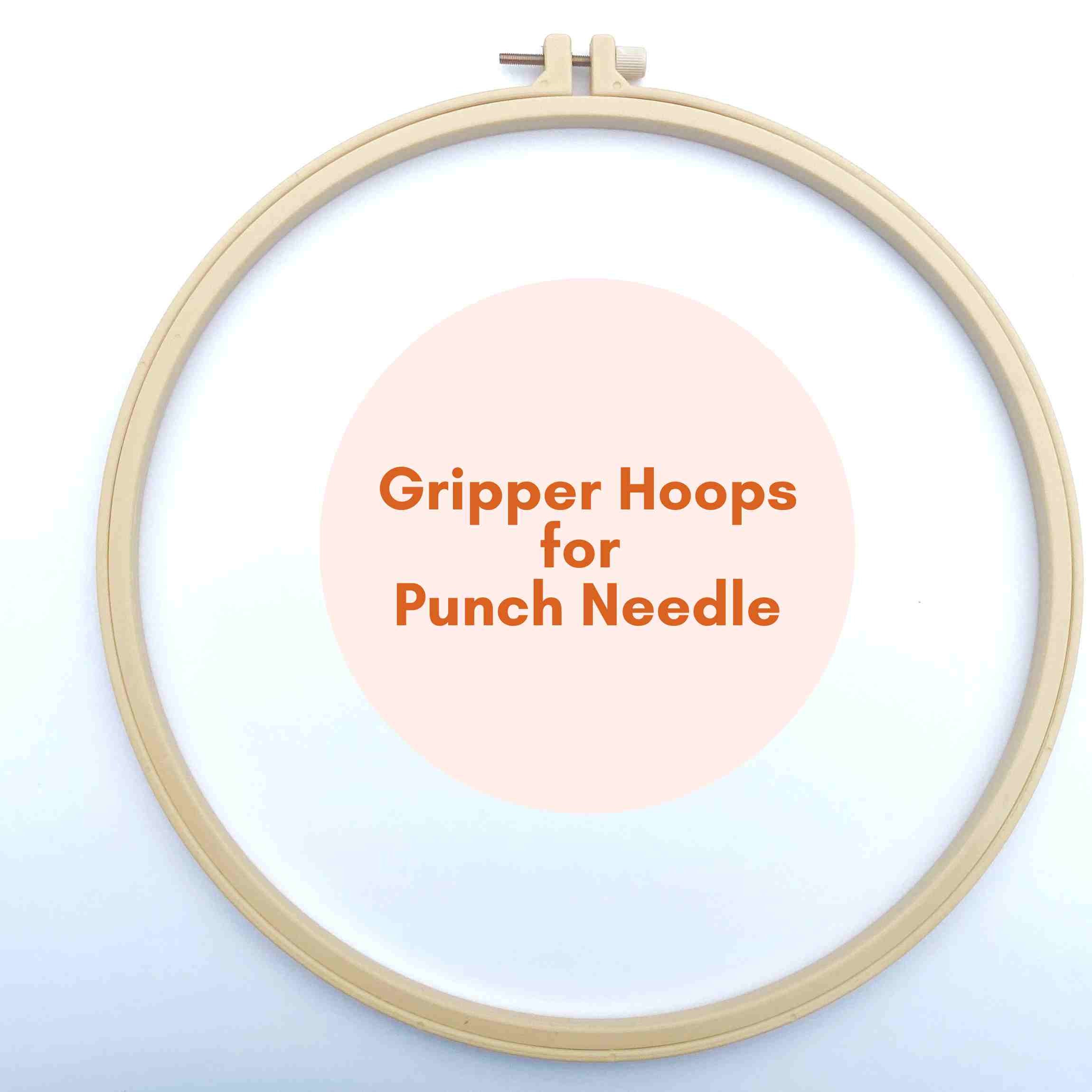  ICZW Gripper Strip Frames Punch Needle Frame Embroidery Hoop  with Needle Fabrics Holder (19.6*19.6 in)