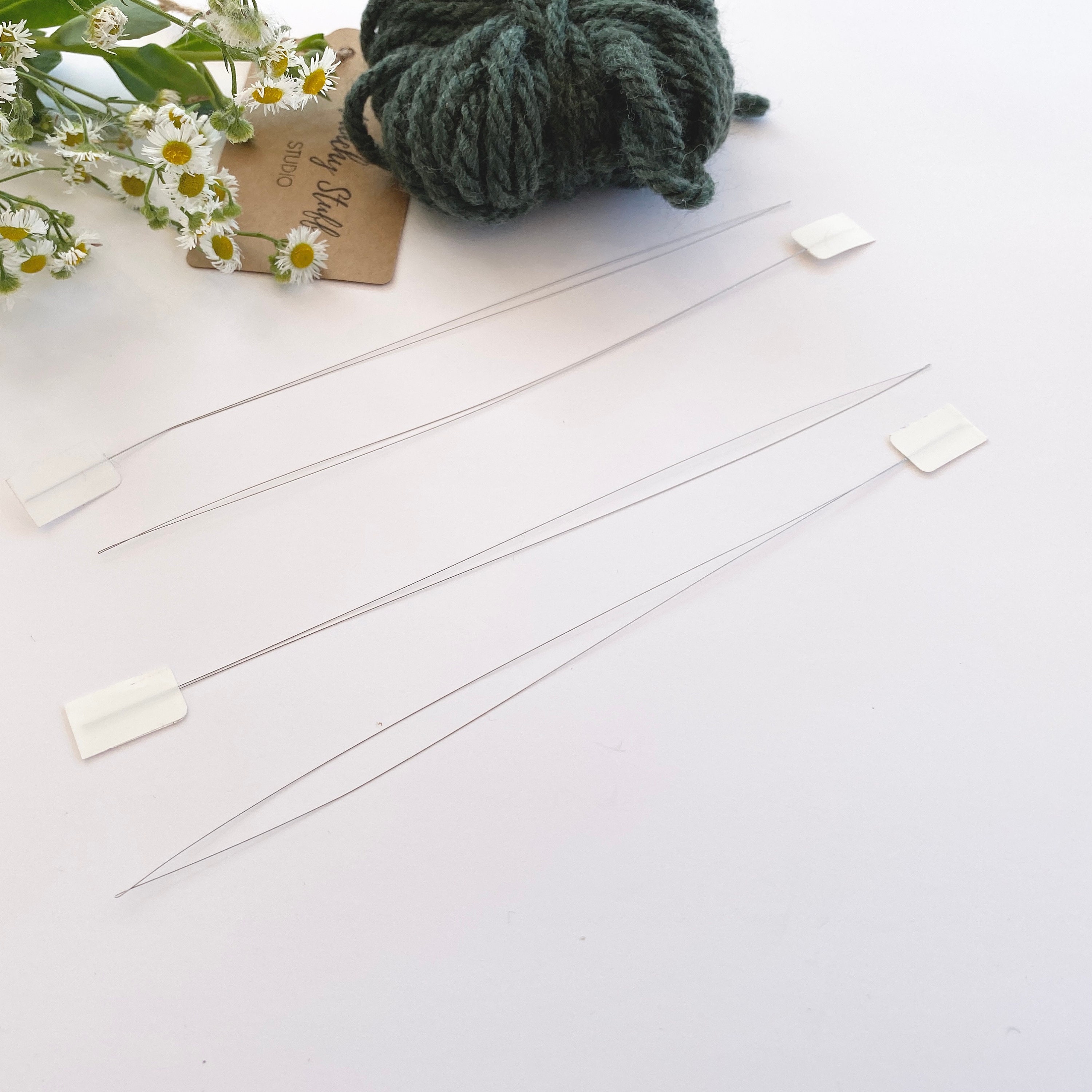 3Pcs Wool Needles Wool Threader Yarn Threader Hand Sewing Needles Sewing  Supplies 