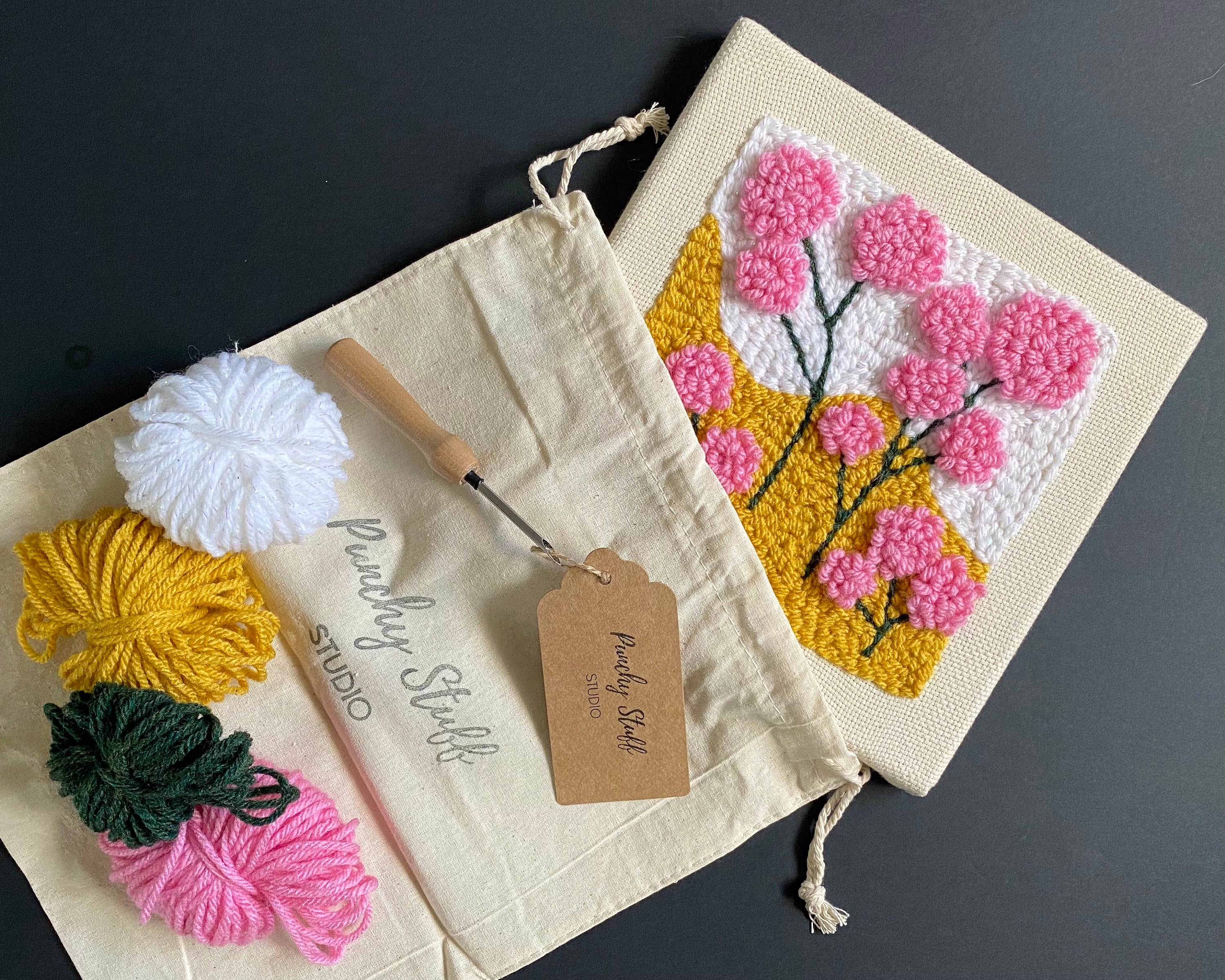 Full Punch Needle Kit DIY Embroidery Supplies for Summer - Etsy