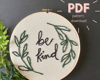 Beginner Punch Needle Embroidery Pattern, Digital Download Gift DIY Craft Instant PDF