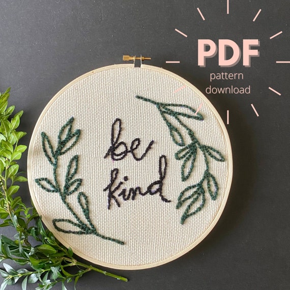 Beginner Punch Needle Embroidery Pattern, Digital Download Gift DIY Craft Instant PDF