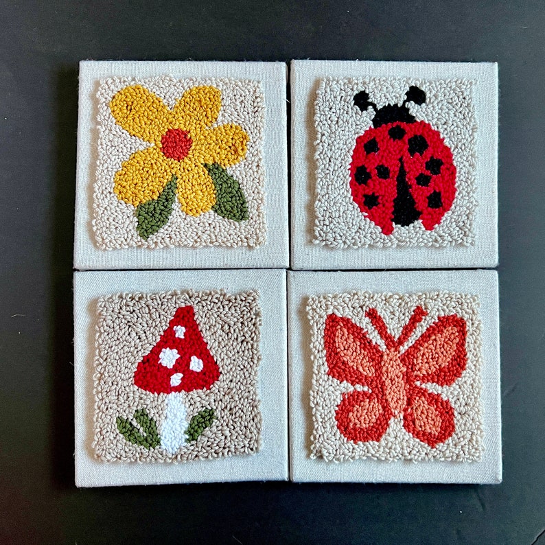 MINI PUNCH Needle Embroidery Kit | BEGINNER Craft Kit | Mushroom ...