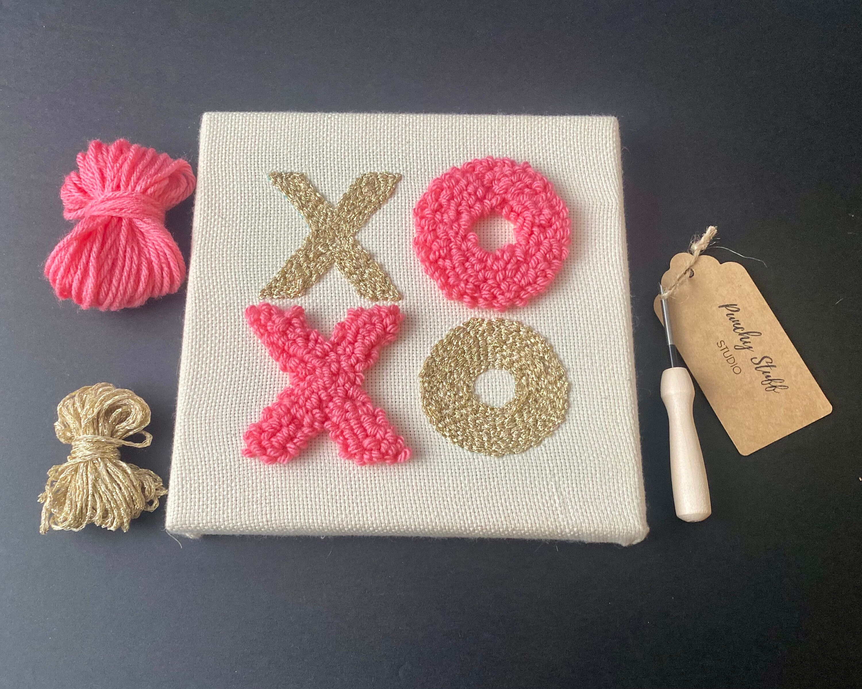 Punch Needle Embroidery Craft Kit XOXO