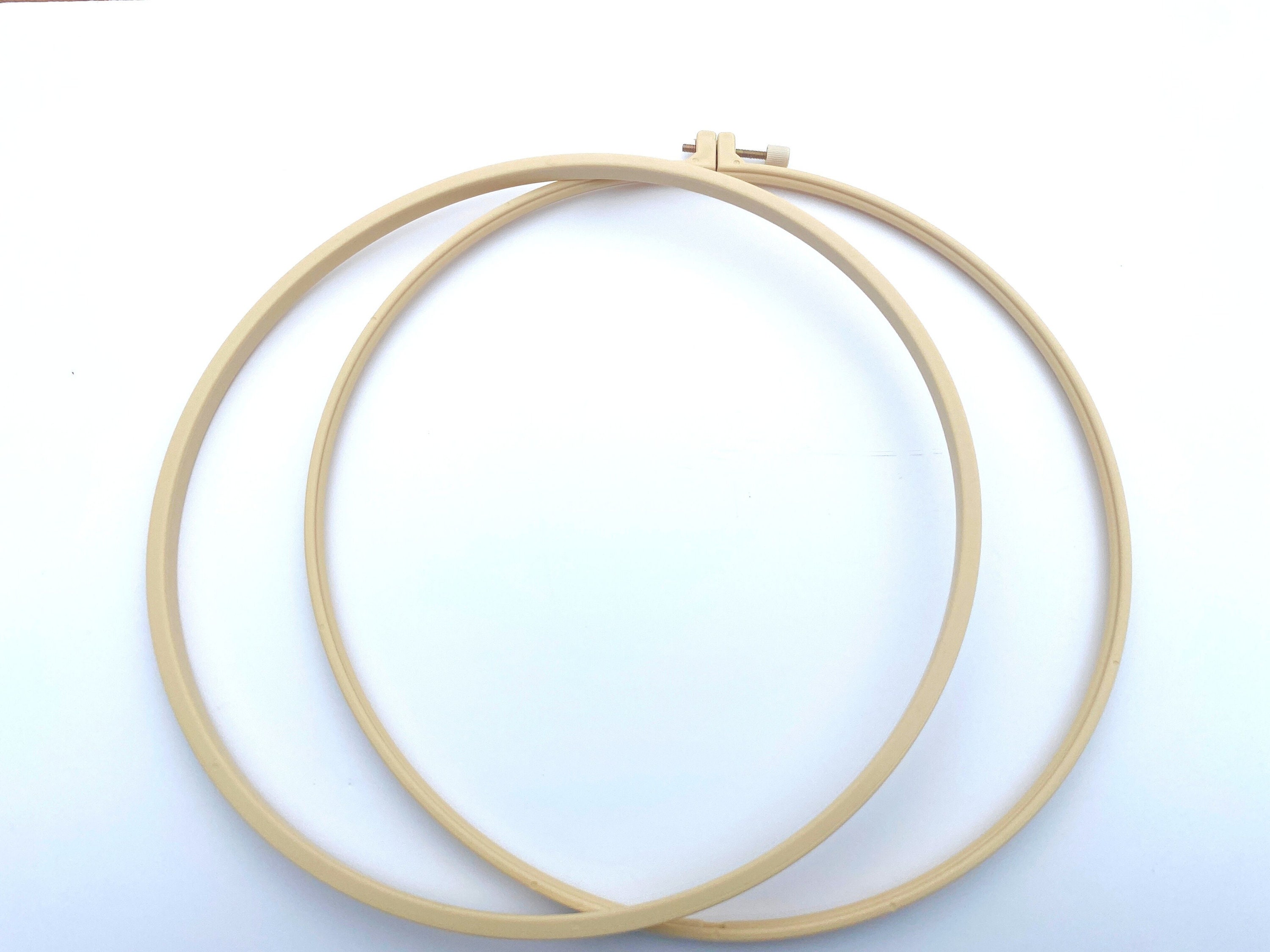 HAND U JOURNEY 8 Inch 2 Pieces No-Slip Beech Wood Embroidery Hoops Kit for  Starter to Cross Stitch, Sew, and Punch Needle