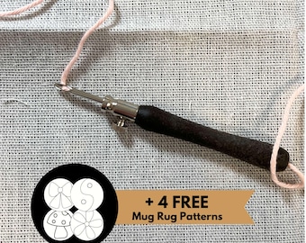 SPECIAL EDITION LAVOR Punch Needle Embroidery Fine Set | Recycled Coconut | Adjustable Loop Lengths | 3 Needle Sizes - 3 mm, 2.5 mm, 1.5 mm
