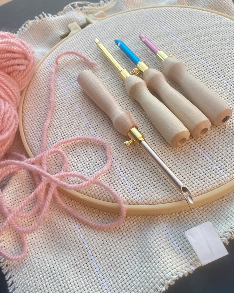 Adjustable punch needle jessecmault pen tool rug hooking yarn etsy Adjustable punch needle jessecmault pen tool rug hooking yarn etsy