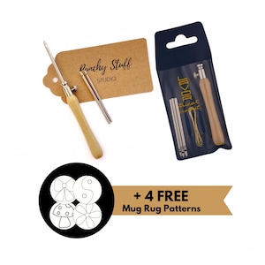 AUTHENTIC LAVOR Punch Needle Embroidery Fine Set | Adjustable Loop Lengths | 3 Needle Sizes - 3 mm, 2.5 mm, 1.5 mm